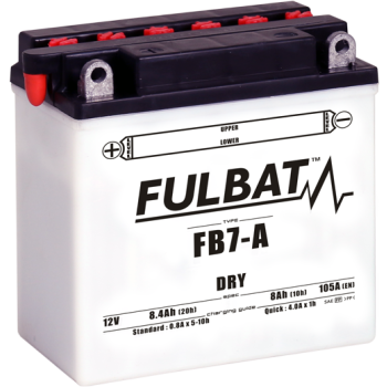 Akumulator Fulbat YB7-A DRY FB7-A 12V 8.4Ah 105A